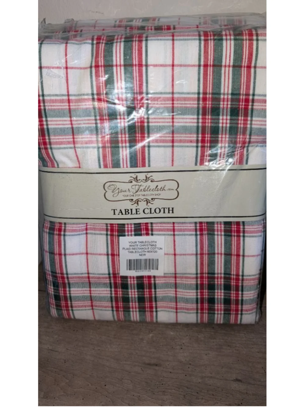 Your Tablecloth Plaid Rectangle Cotton Tablecloth 60x120